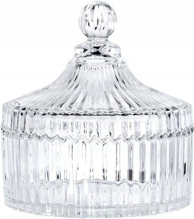 Cukierniczka Szklana pojemnik na cukier cukierki kryształowa pokrywka 500ml 1765111536 - zdjęcie 3