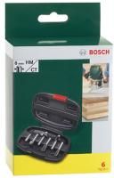 Bosch Zestaw 6 ostrzy HM do: frezarki górnowrzecionowej 8 mm 2607019463