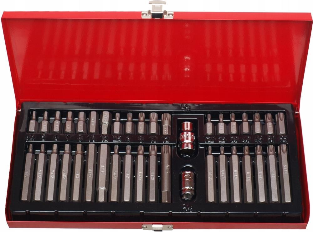 Carmax Zestaw Bitów Imbus Torx Spline Klucze 40 El Metalowa