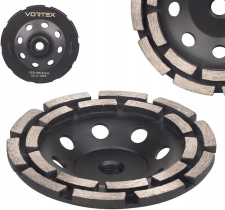 Vortex Tarcza Diamentowa Garnkowa Do Szlifowania Betonu 125MM Segmentowa M14 1753652913