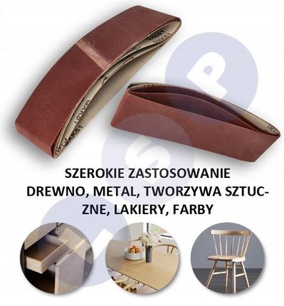 Lsp Taśma szlifierska papier ścierny pas bezkońcowy szlifierki 75x533 P120 12SZ 1765773302 - zdjęcie 3