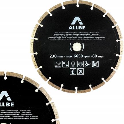 Allbe Tarcza Diamentowa 230MM 22,2MM Do Kostki Betonu 1759245297