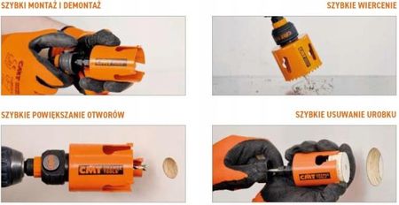 Cmt Otwornica Koronka Piła Otworowa Uniwersalna Xtreme Fast 32 mm 1772216817 - zdjęcie 2
