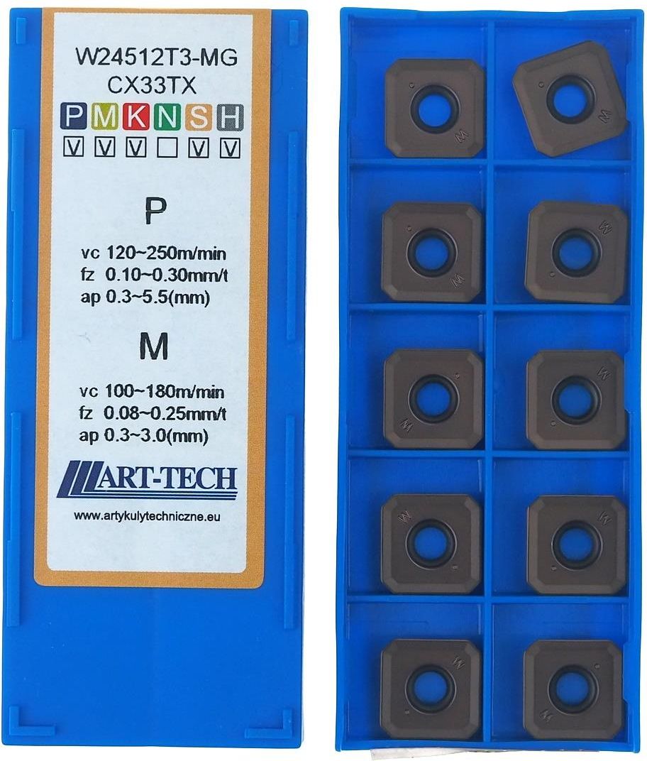 Produktbild von 45° Planfräser ND-C Tools R245-12T3 – D100 Mm, 7 Zähne, VHM-Hartmetall, Für Metallbearbeitung