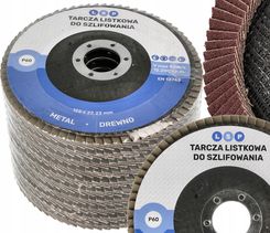 Lsp Tarcza Listkowa Lamelka Do Szlifowania Drewna Metalu 125 Lamelkowa GR60 10X