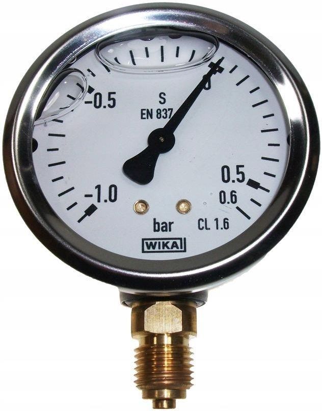 Produktbild von WIKA Manometer 63 Mm – 0-6 Bar, Senkrecht, G 1/4, Stahlblechgehäuse