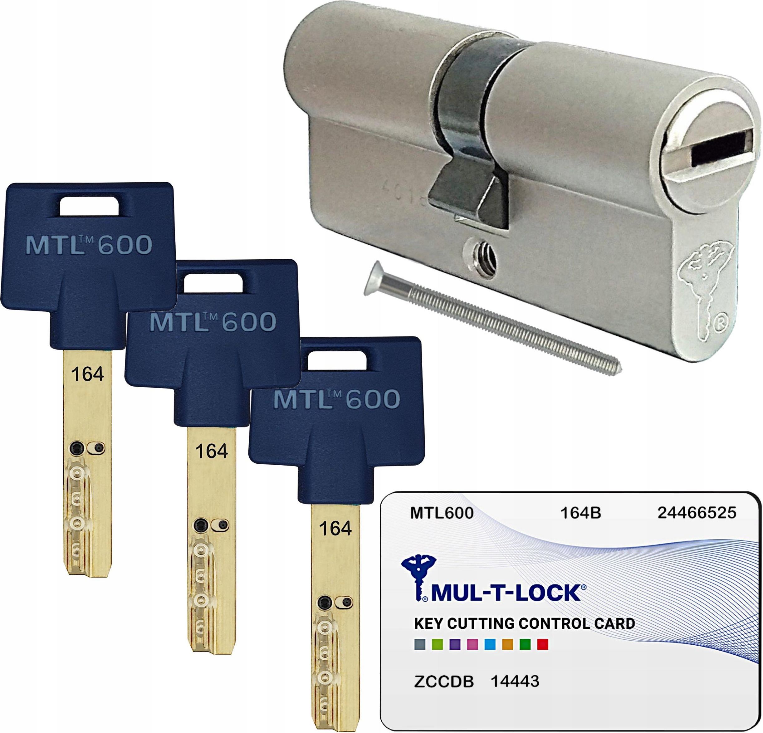 Mult Lock Mul-T-Lock wkładka MTL600 27/27 nikiel, antywłamaniowa - Opinie i ceny ...