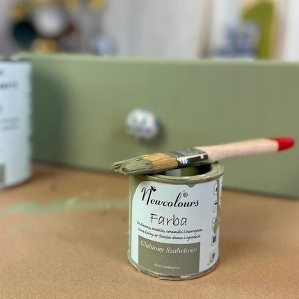 Farba do mebli Newcolours Ulubiony Szałwiowy 900 ml - zdjęcie 4