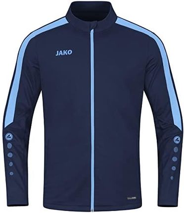 JAKO - Krachtige Polyester Jas, Uniseks-Kind, Granatowy/Hemelsblauw, 152