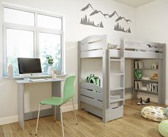 Zdjęcie Meblo Drew Zestaw Daria Świerkowy 90X200 Szary - Kraków