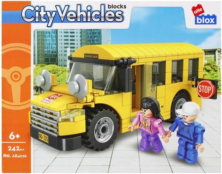 Alleblox Klocki Konstrukcyjne Zestaw Dla Dziecka Autobus 2 Figurki 525218