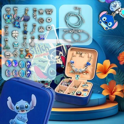 Max Sell Zestaw Do Robienia Bransoletek Biżuterii Lilo I Stitch Koraliki Dla Dzieci - zdjęcie 4