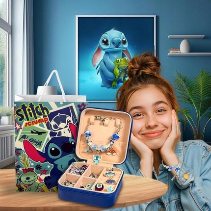Max Sell Zestaw Do Robienia Bransoletek Biżuterii Lilo I Stitch Koraliki Dla Dzieci - zdjęcie 6