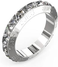 Guess Trinity Srebrny Pierścionek Obrączka Z Kryształkami R.14 Jubr04575Jw