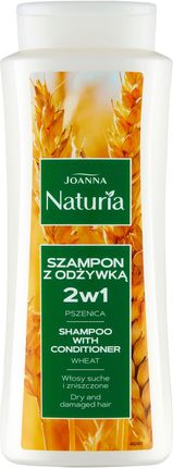 Joanna NATURIA Szampon 2w1 do włosów suchych i zniszczonych z pszenicą 500ml