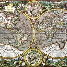 Zdjęcie Flame Tree Puzzle 1000El. Antyczna Mapa Świata - Jedlina-Zdrój