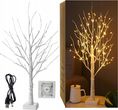 Shopek Drzewko Świecące Led 60Cm Ozdoba Dekoracje Świąteczne Brzoza Białe Ciepłe