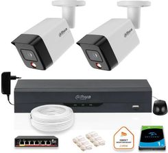 Zdjęcie Dahua Zestaw 2 Kamery Ip 8Mpx Pc-Hfw1839Tc-A-Il-0280B-S6 + Dysk 1Tb (Z53631B2) - Wrocław