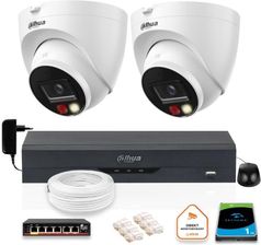 Dahua Zestaw 2 Kamery Ip 8Mpx Ipc-Hdw1839T-A-Il-0280B-S6 + Dysk 1Tb (Z53629T2)