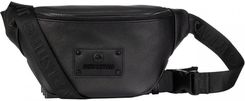 JUST CAVALLI skórzana nerka torba damska GOTHIC PLATE BLACK