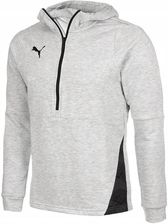 Zdjęcie Męska Bluza Z Kapturem Suwakiem Szara Puma Teamfinal 21 Casuals Hoody - Tczew