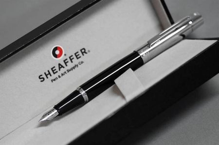 Sheaffer Pn Pióro Wieczne Kolekcja 300, Czarne, Wykończenia Chromowane