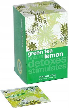 Vintage Teas zielona herbata z aromatem cytryny 30x1,5g