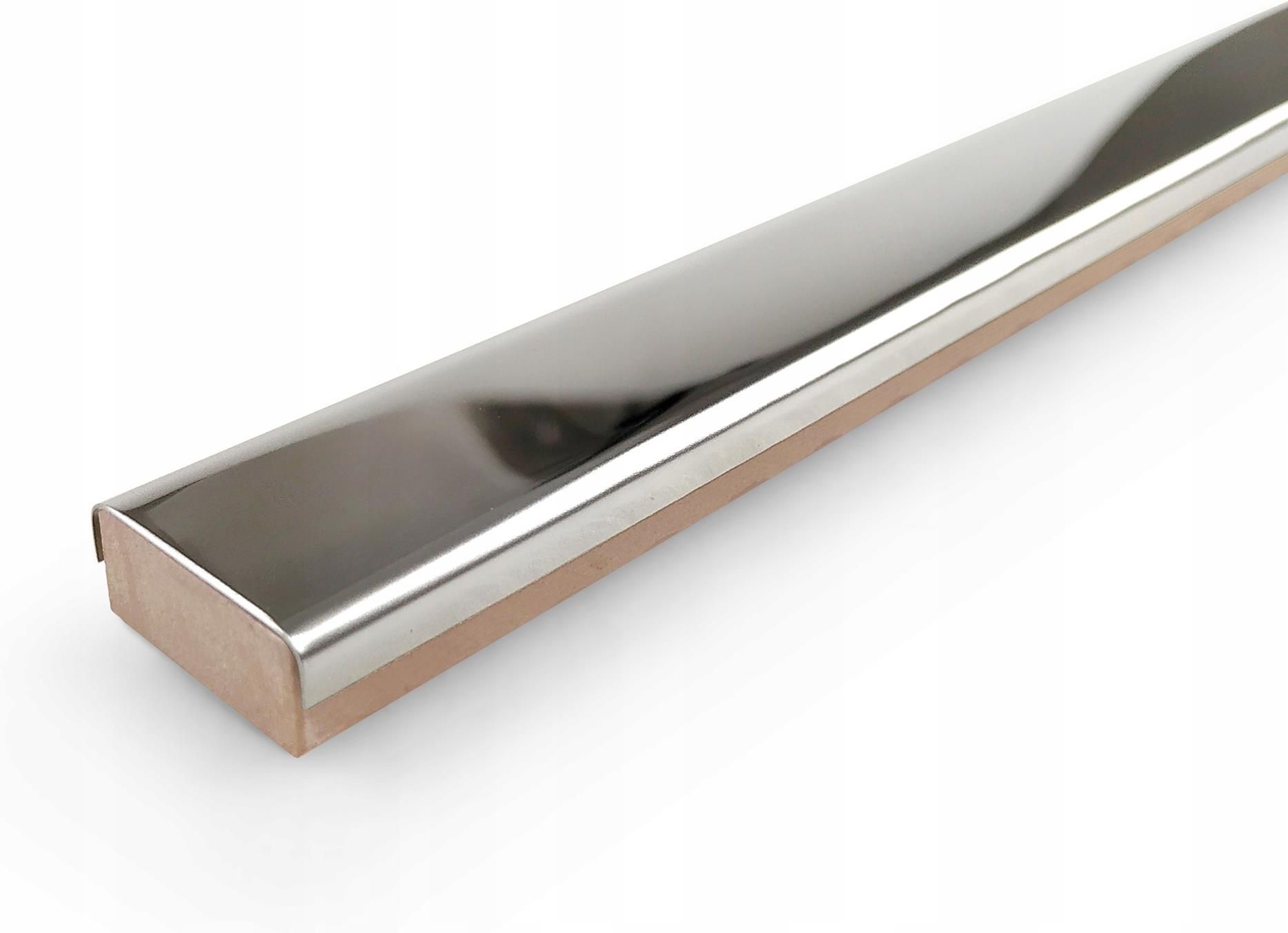 Ceramik Studio Listwa Inox Srebrna Steel Połysk 2x89 Stal Nierdzewna ...