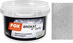 Zdjęcie Fox Decorator Brokat Do Farby Tynku Lakieru W Żelu Srebro 200 G - Chojnice
