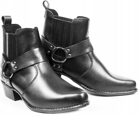 Buty Motocyklowe Skórzane Kowbojki Chopper Kw 43