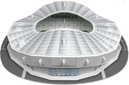 Habarri Mini Stadion Piłkarski Velodrome Olympique Marsylia Fc Puzzle 3D 33El.