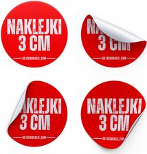 Naklejki Własne Logo Reklamowe Z Własnym Nadrukiem Okrągłe 3Cm 468szt.