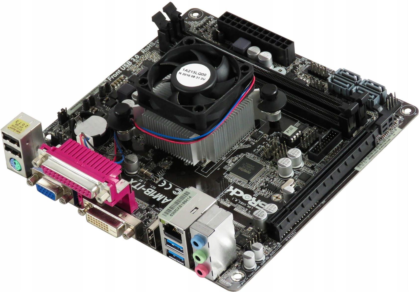 Podzespoły do laptopa Asrock AM1B-ITX s.AM1 DDR3 mini Itx +athlon