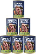 Simply From Nature Mokra Karma Dla Psów Kaczka Z Marchewką 6x400g
