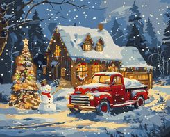 Zdjęcie Ideyka Obraz Malowanie Po Numerach 40Х50 Na Ramie - Lewin Brzeski