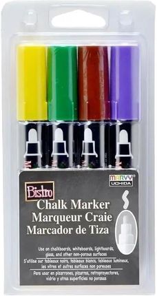 Marvy Markery Kredowe Bistro Chalk 4 Kolory