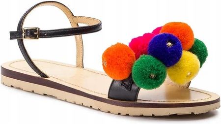 Love Moschino Sandały damskie skórzane kolorowe 39