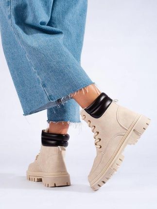 Beżowe trapery damskie 37