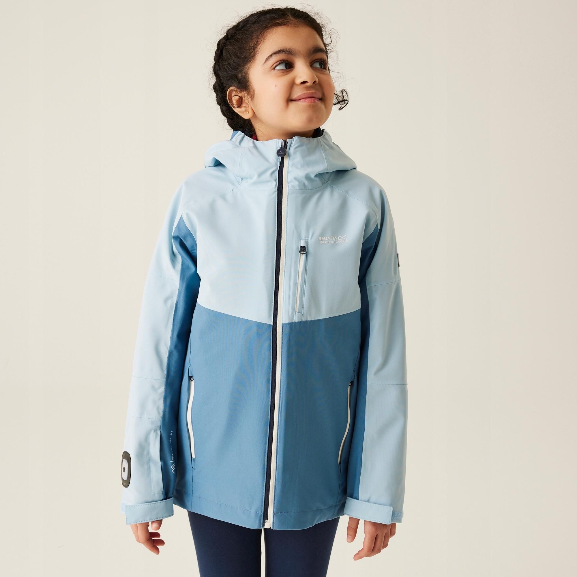 Regatta Veste Trekktain 3 En 1 Garçon – Imperméable Respirante Avec éclairage Brite Light – Randonnée Enfant