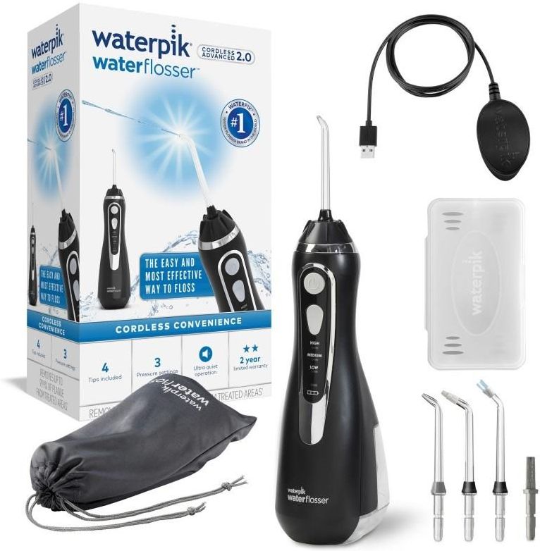 фото Іригатор Waterpik Cordless Advanced 2.0 Water Flosser Black WP-582
