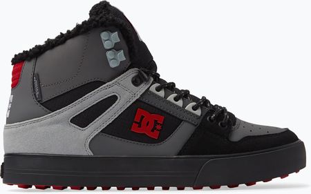 Buty męskie DC Pure High-Top grey / black / red | WYSYŁKA W 24H | 30 DNI NA ZWROT Zima 2024