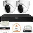 Bcs Zestaw Monitoringu Ip Point 2X Kamera Bcs-P-Eip14Fsr3 Rejestrator Z Dyskiem 1Tb (Z48897T2)