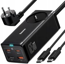 Baseus Ładowarka Gan Pro 65W Desktop Powerstrip 2X Usb C Pd Qc4 Kabel