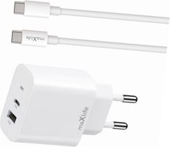 Maxlife Szybka ładowarka sieciowa 20W z kablem 2 wejścia do Xiaomi Redmi 10c 4G