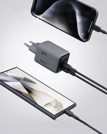 Aukey Ładowarka sieciowa PA-C3 Comet 3 67W Pd GaN - zdjęcie 3