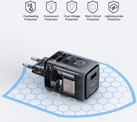 Aukey Ładowarka sieciowa PA-C3 Comet 3 67W Pd GaN - zdjęcie 4