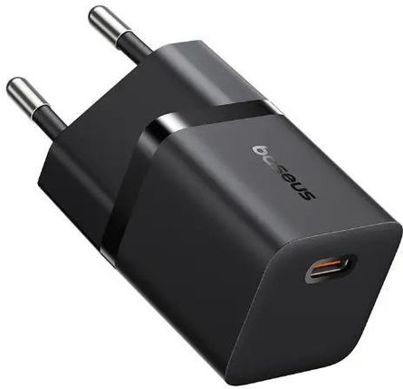 Baseus GaN5 mini 1C 25W + kabel USB-C Czarny - zdjęcie 3