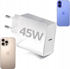 Forcell Szybka Ładowarka Kostka Usb-c Pd 45W do Apple iPhone 16 /Plus/Pro/Pro Max
