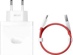 Oneplus Ładowarka SUPERVOOC 100 W USB-C z jednym portem i białym kablem