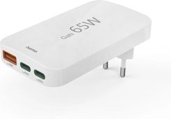 Hama Szybka ładowarka 2x USB-C 1x USB-A płaska mini ładowarka PD 65 W WS 00201976
